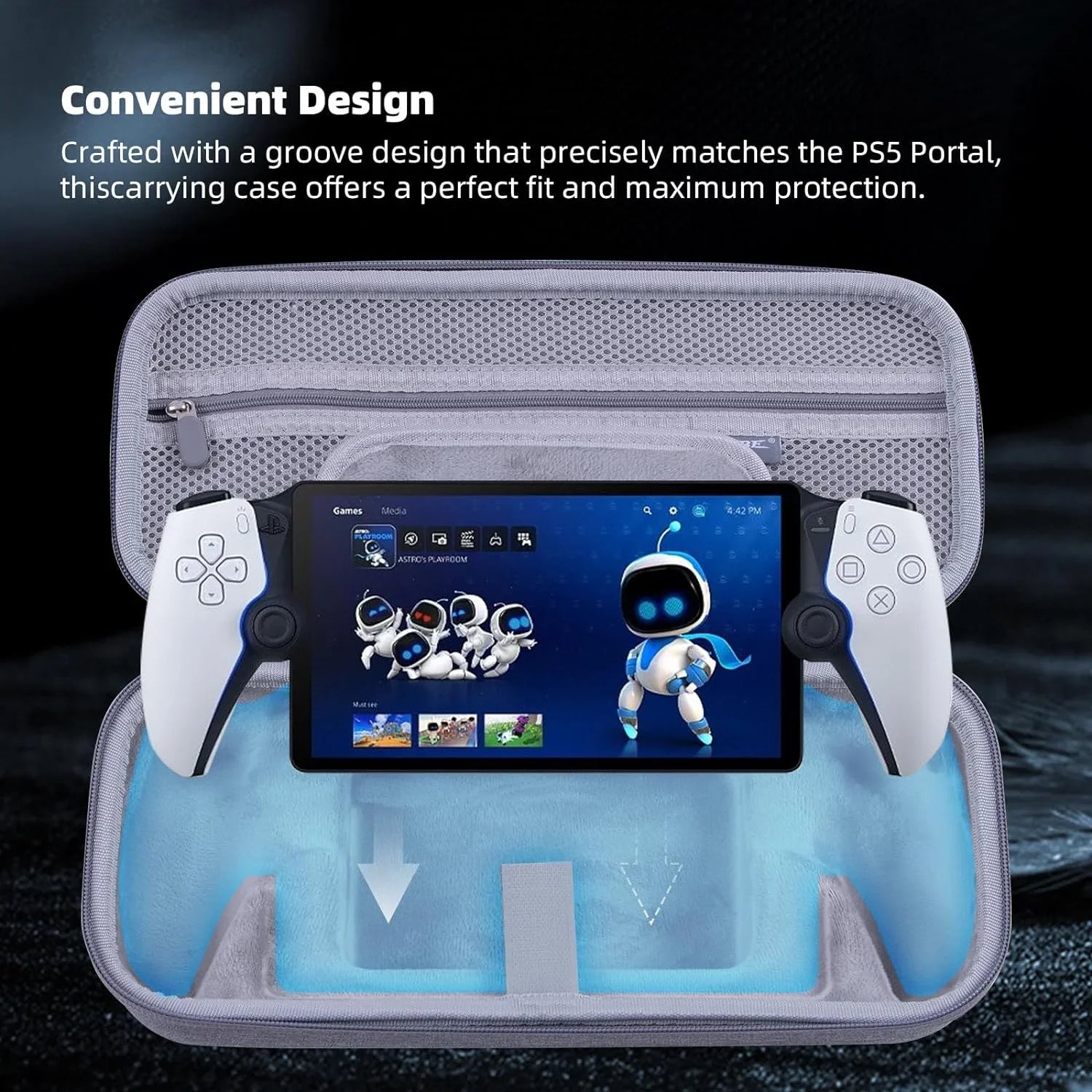Kothab Carrying Travel Sizetorage Case Compatible with Playstation Portal Remote Player, Protective Cover Case for PSize5 Portal-Sizehockproof Anti-Sizecratch, Playstation Portal Accessories