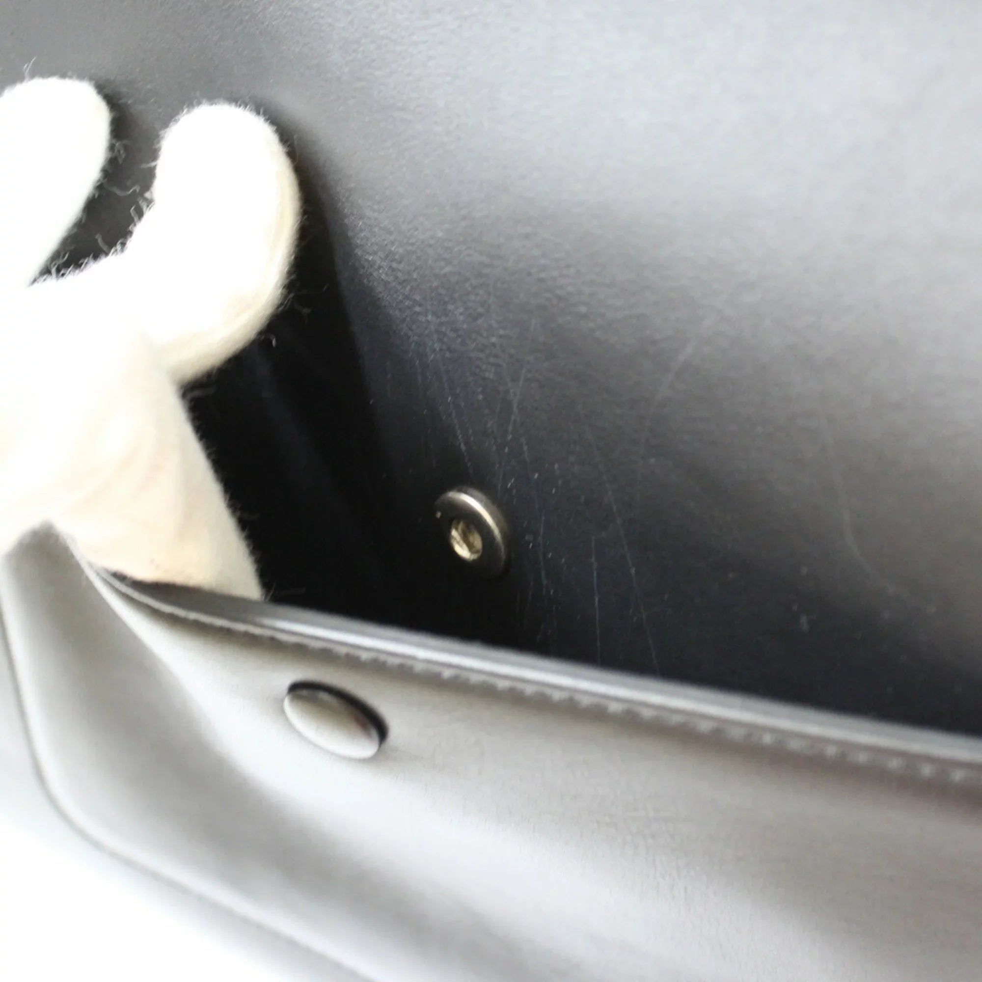 Pre-Owned CELINE Celine Handbag Edge Overseas Large Black Yellow Women's Leather (Fair)