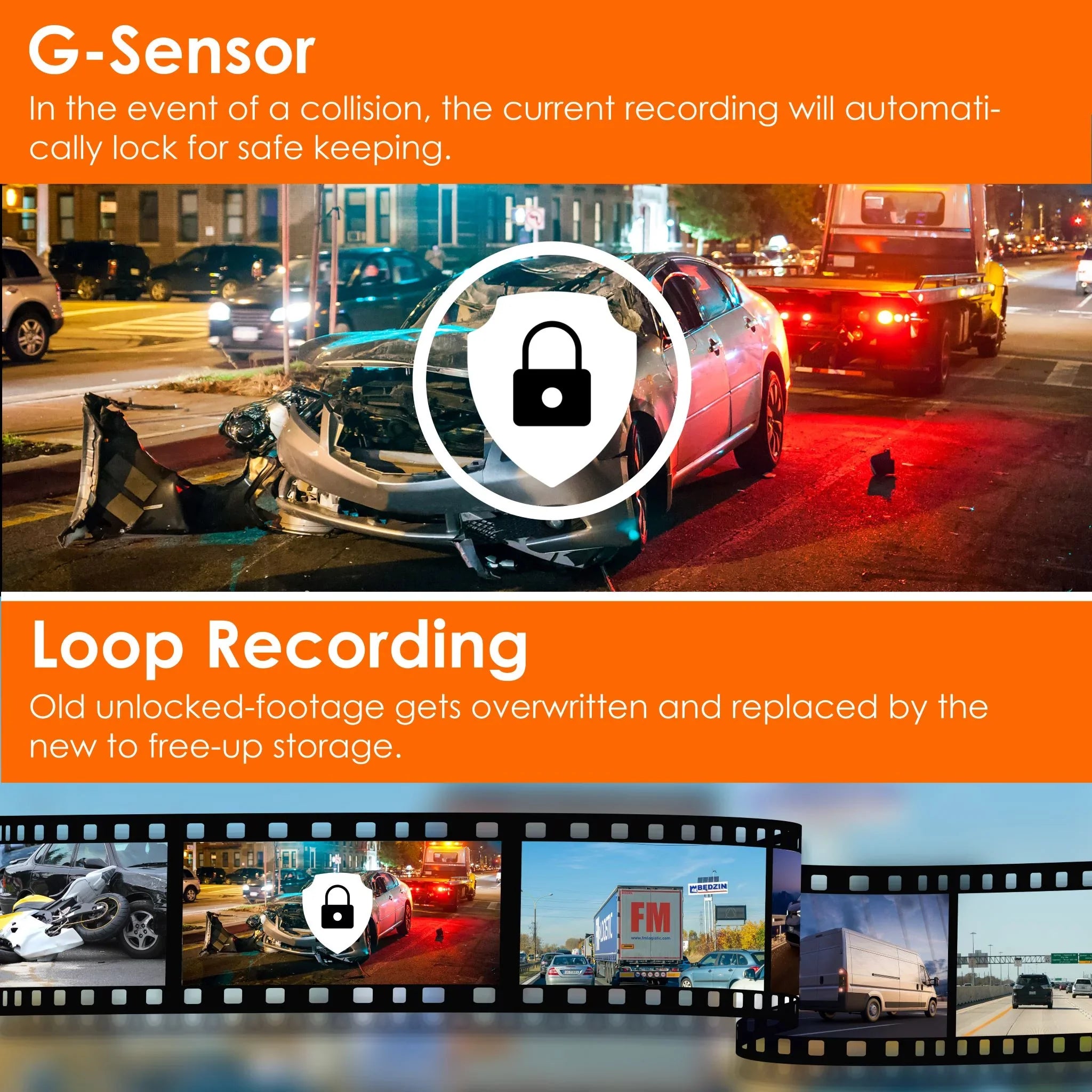 Rexing V33 3 Channel 1440p+1440p+1440p Front, Cabin and Rear Camera Dashcam with Built-in Wi-Fi & GPSize