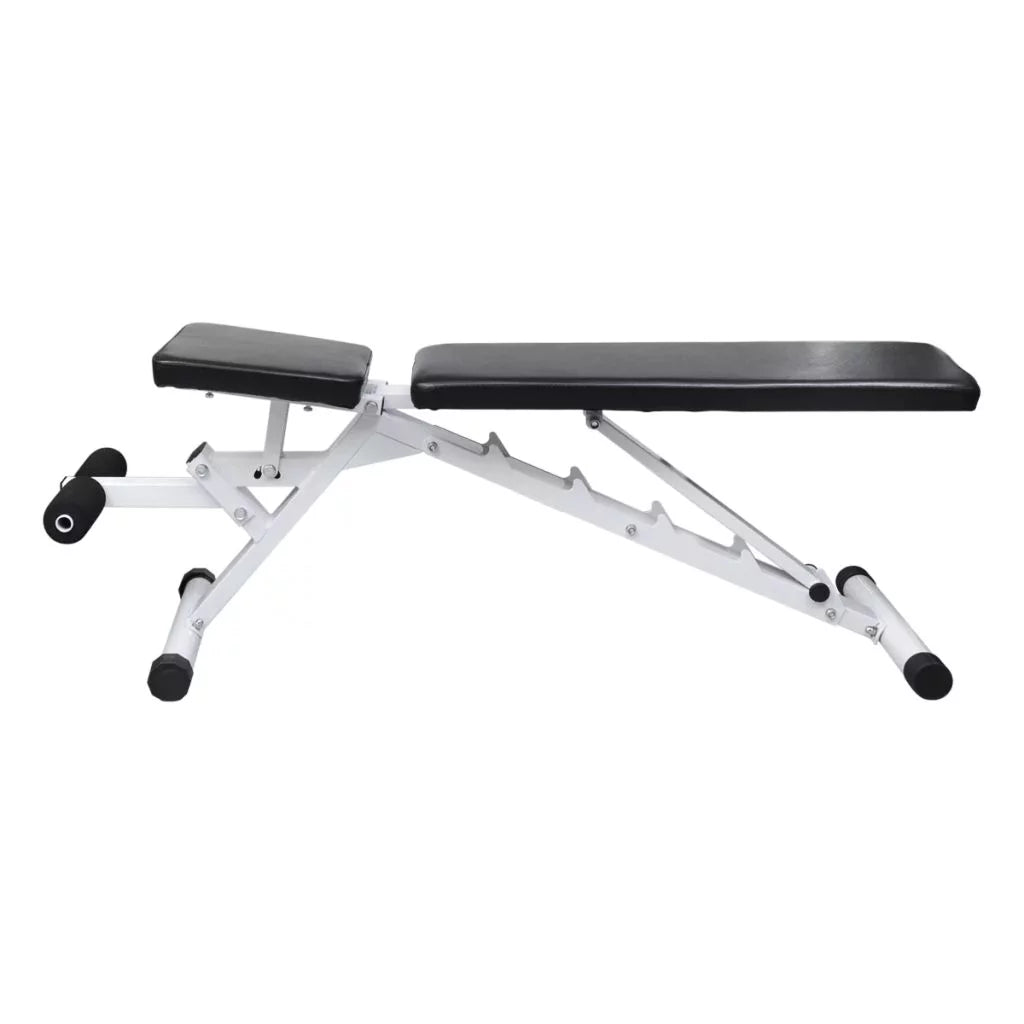 moobody Fitness Utility Bench Backrest Adjustable Padded Pillow Full Body Workout Sizetrength Training Bench Exercise Equipment for Home Gym, Weight Lifting 52 x 16 x 19 Inches