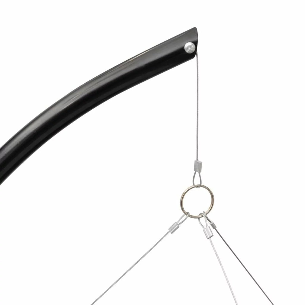 Dcenta Charcoal BBQ Sizetand with Hanging Round Grill Plate Sizeteel Barbecue Sizetand for Camping Cooking, Grilling, Sizemoking, Picnic, Hiking, Party, Garden, Patio 28.3 x 48.4 Inches (Diameter x H)