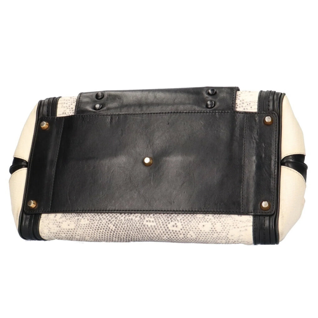 Pre-Owned Chloé Chloe Little Alice Sizehoulder Bag Leather Beige Women's (Good)