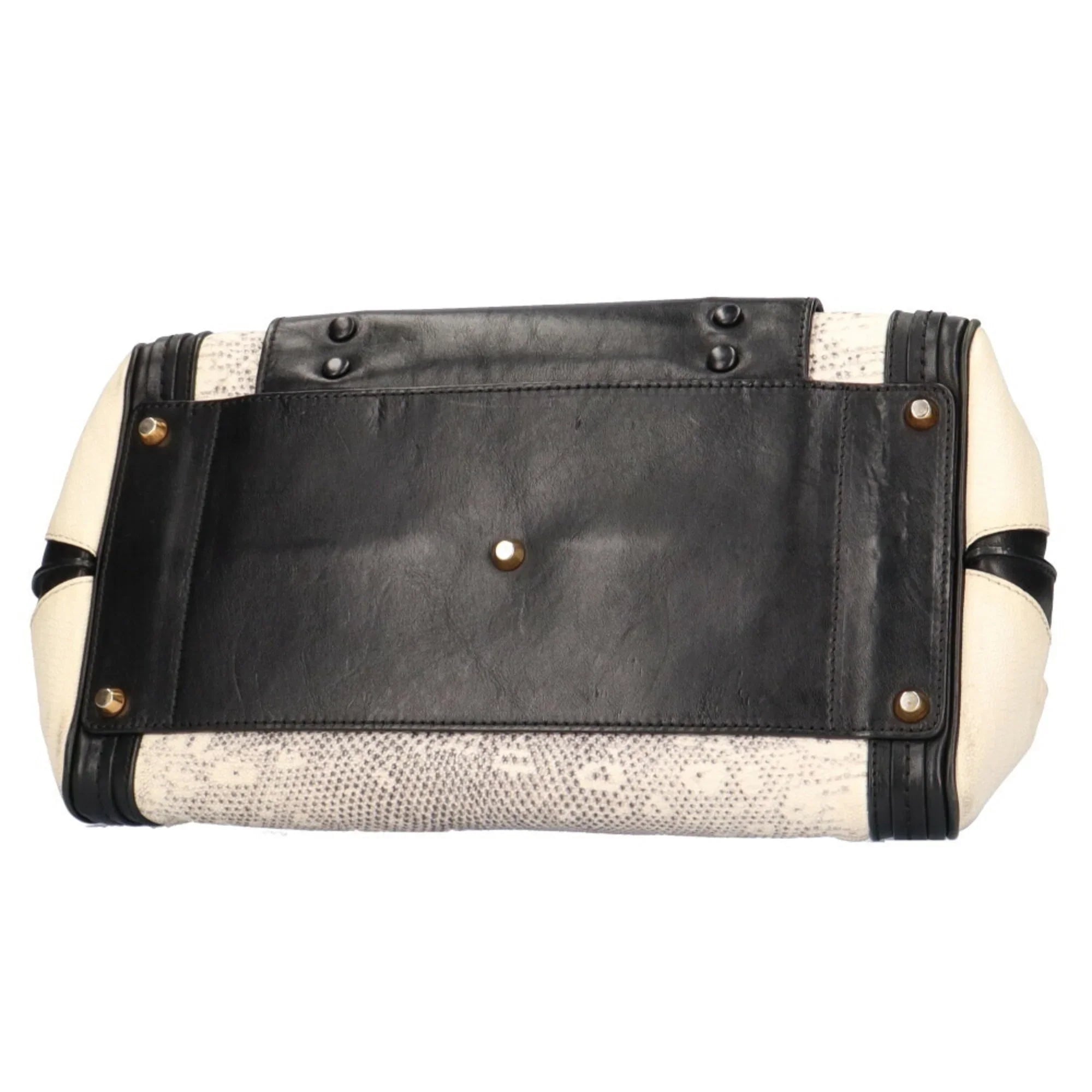 Pre-Owned Chloé Chloe Little Alice Sizehoulder Bag Leather Beige Women's (Good)