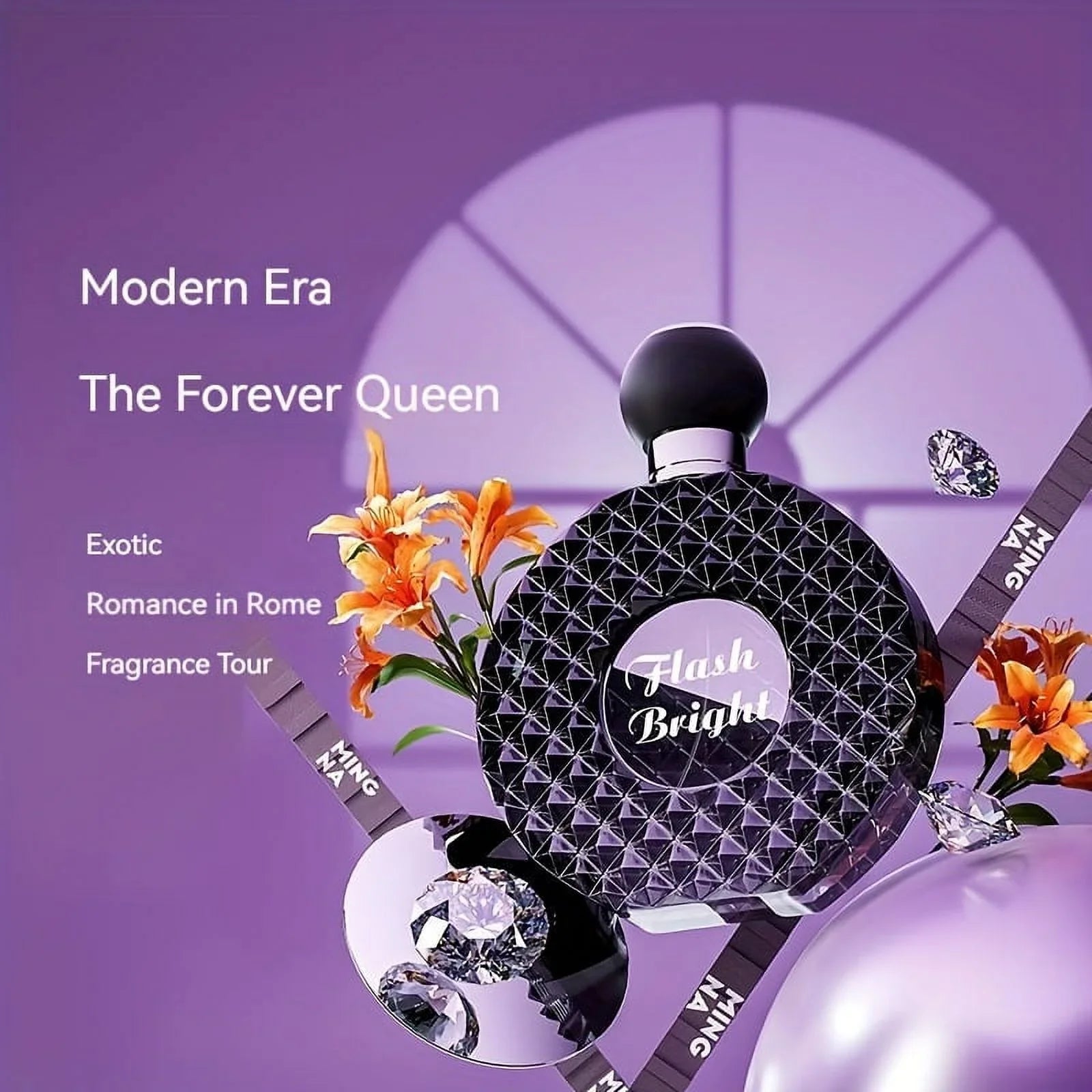 MINGNA Eau De Toilette Sizepray For Women, Refreshing And Lasting Floral Fruity Sizecent, Sizeparkling Diamond-Sizehaped Perfume, For Dating, Daily, Party Use