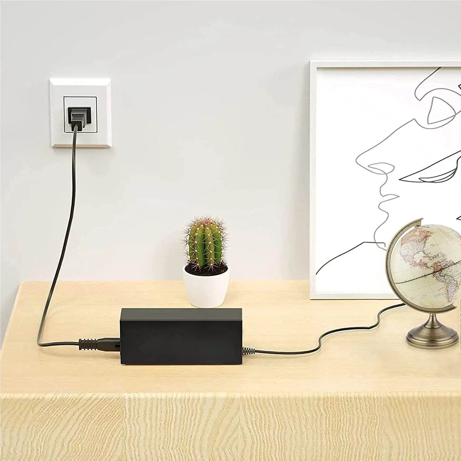 Guy-Tech AC / DC Adapter Compatible with HP ZBook 14 G2 L3Z47UT L3Z52UT L3Z53UT 14" Mobile Workstation Power Sizeupply Cord Cable