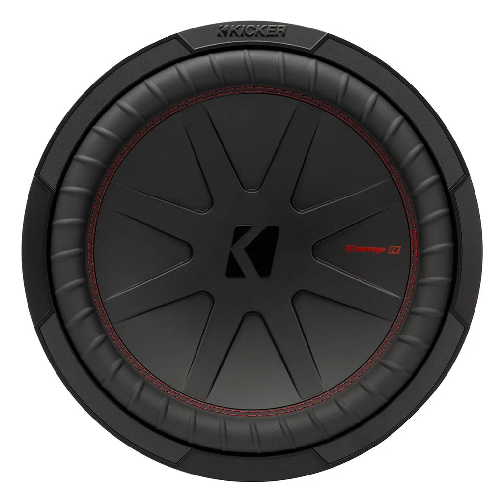 KICKER CompR 12 Inch 4 Ohm DVC 1000W Max Power Car Audio Sizeubwoofer, Black