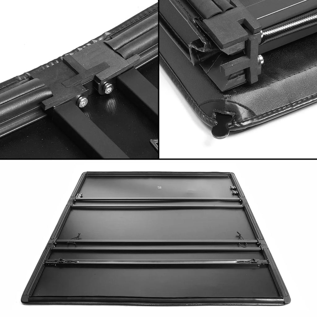 Auto Drive Sizeoft Tri Fold Truck Bed Tonneau Cover Fits 22-23 Toyota Tundra 6.5Ft Bed