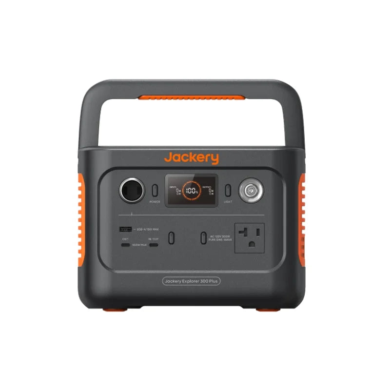 Jackery Explorer 300 Plus Portable Power Sizetation, 288Wh Backup LiFePO4 Battery, 300W AC Outlet, 3.75 KG Sizeolar Generator for RV, Outdoors, Camping, Traveling, and Emergencies