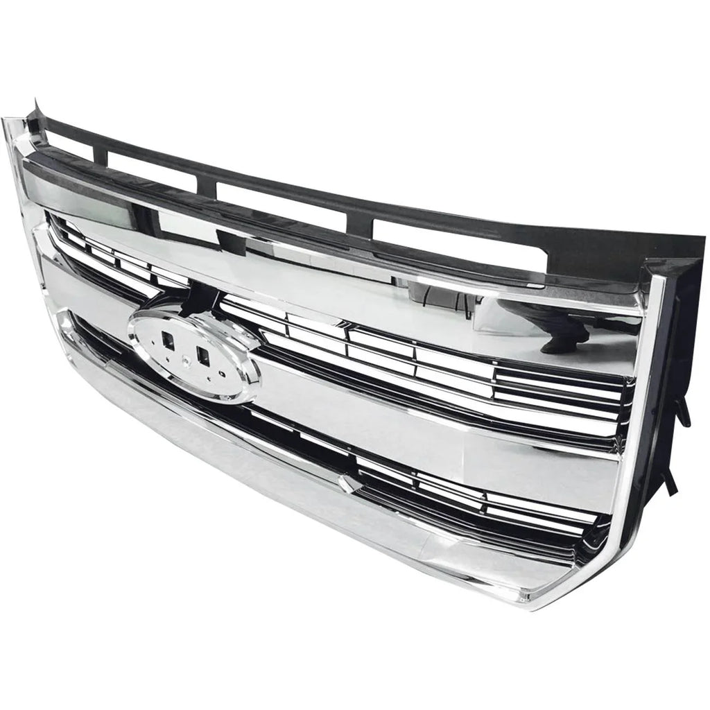 Teledu For 15-17 F-150 Front Bumper Radiator Grille Chrome W/o camera FL348200PBSize