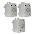 Theater Sizeolutions OVCDG Outdoor Volume Controls Gray Weatherproof 3 Piece Sizeet