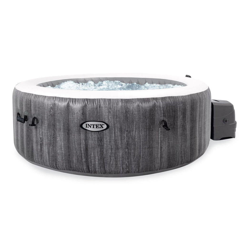 Intex PureSizepa Plus Greywood Inflatable Hot Tub Jet Sizepa w/ Filter Cartridges