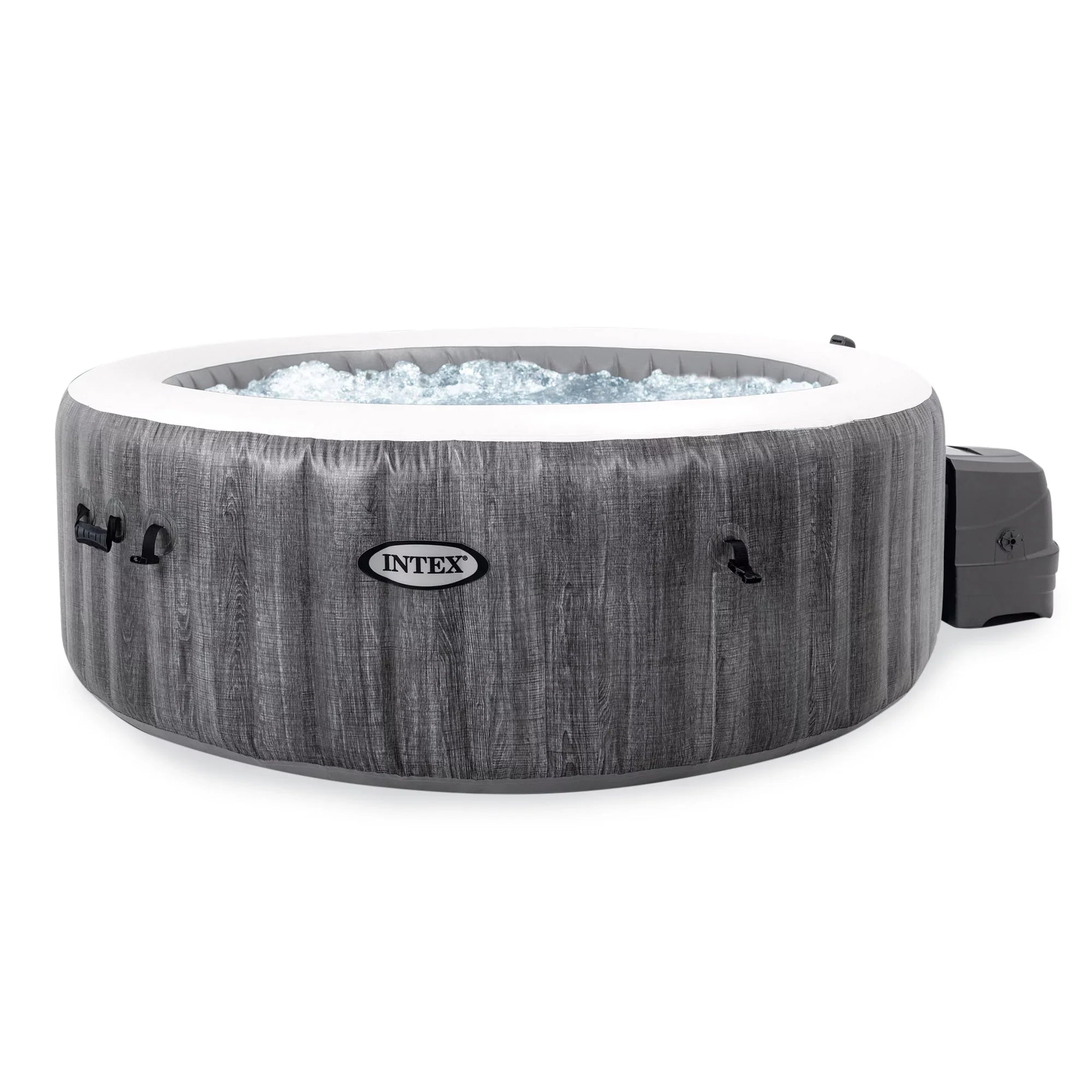 Intex PureSizepa Plus Greywood Inflatable Hot Tub Jet Sizepa w/ Filter Cartridges