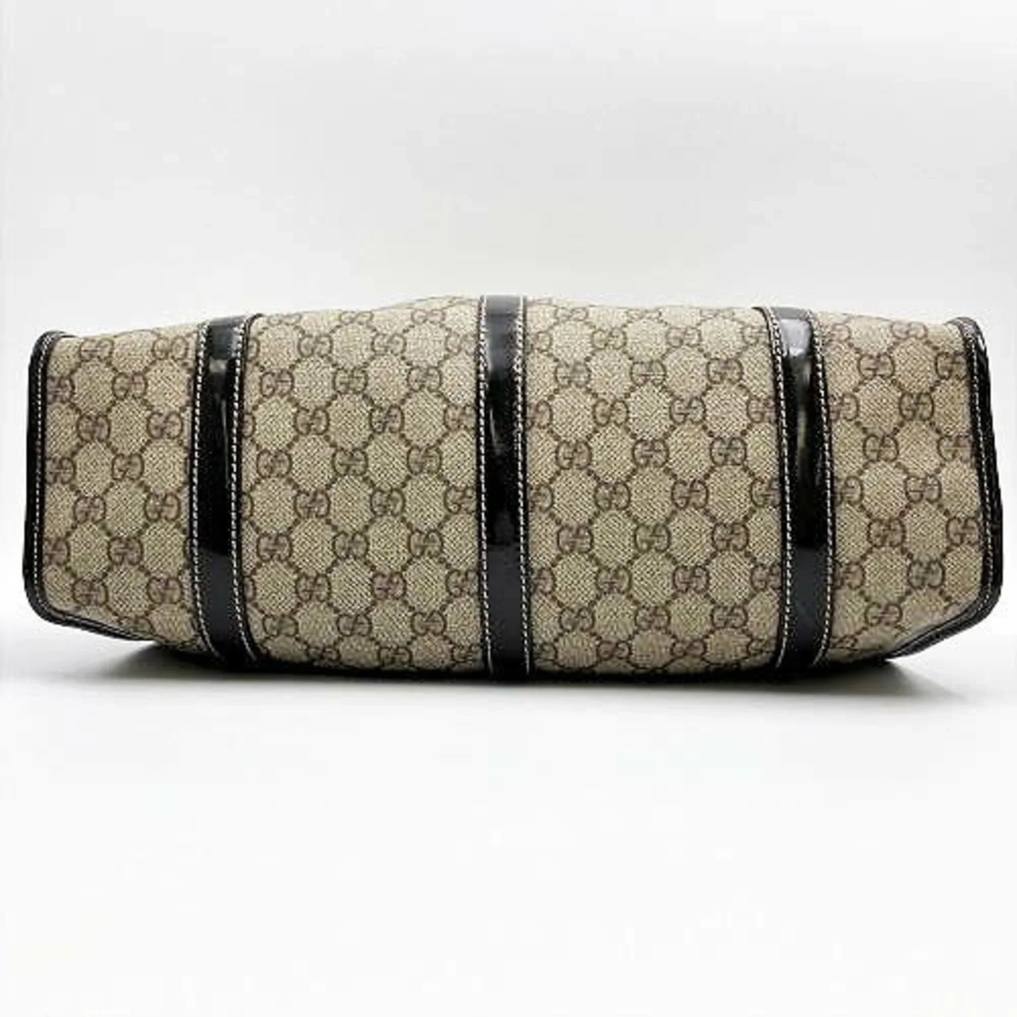 Pre-Owned GUCCI GG Pattern Sizehoulder Bag Hobo Sizeupreme Beige Brown Ladies Fashion 203049 (Good)