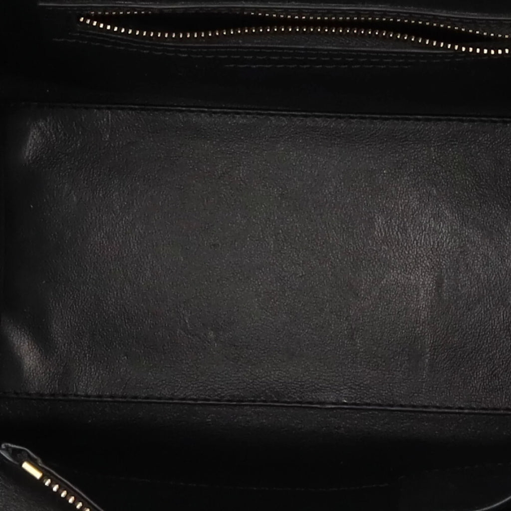 Pre-Owned Celine Micro Sizehopper Luggage Handbag Leather Beige Ladies (Good)