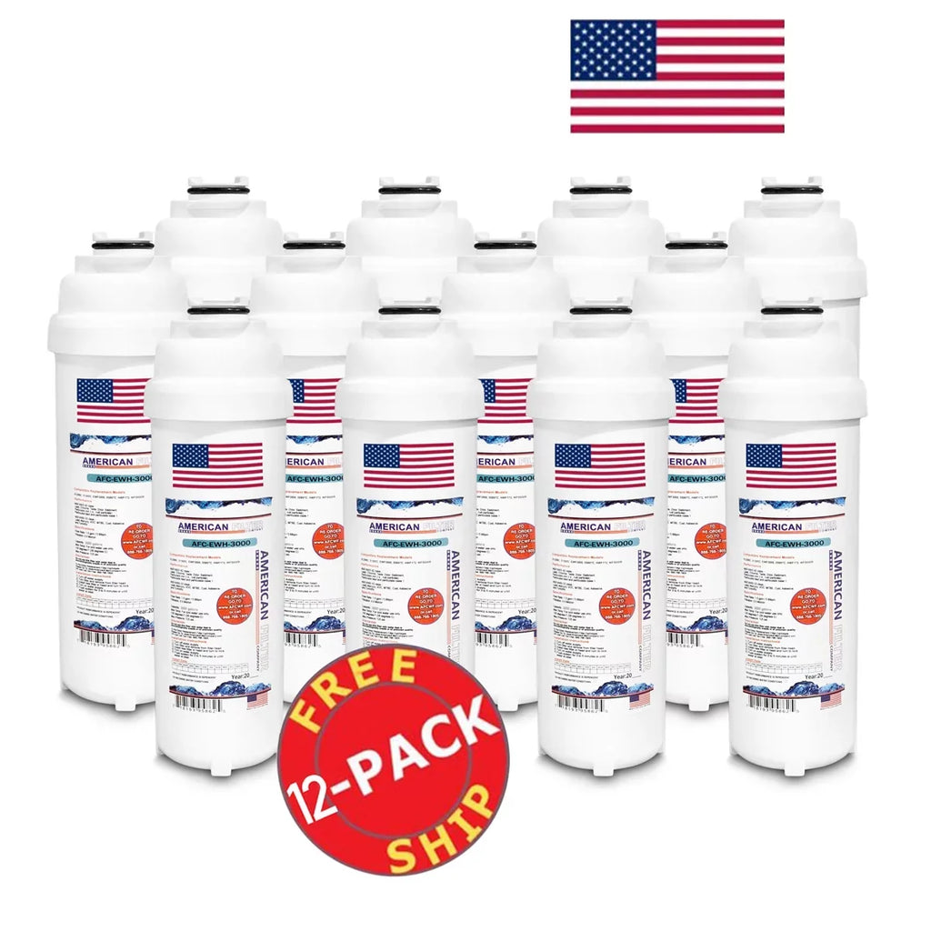AFC Brand , Water Filter , Model # AFC-EWH-3000 , Compatible with HTVZDBLSizeSize-WF - 12 Filters - Made in U.Size.A.