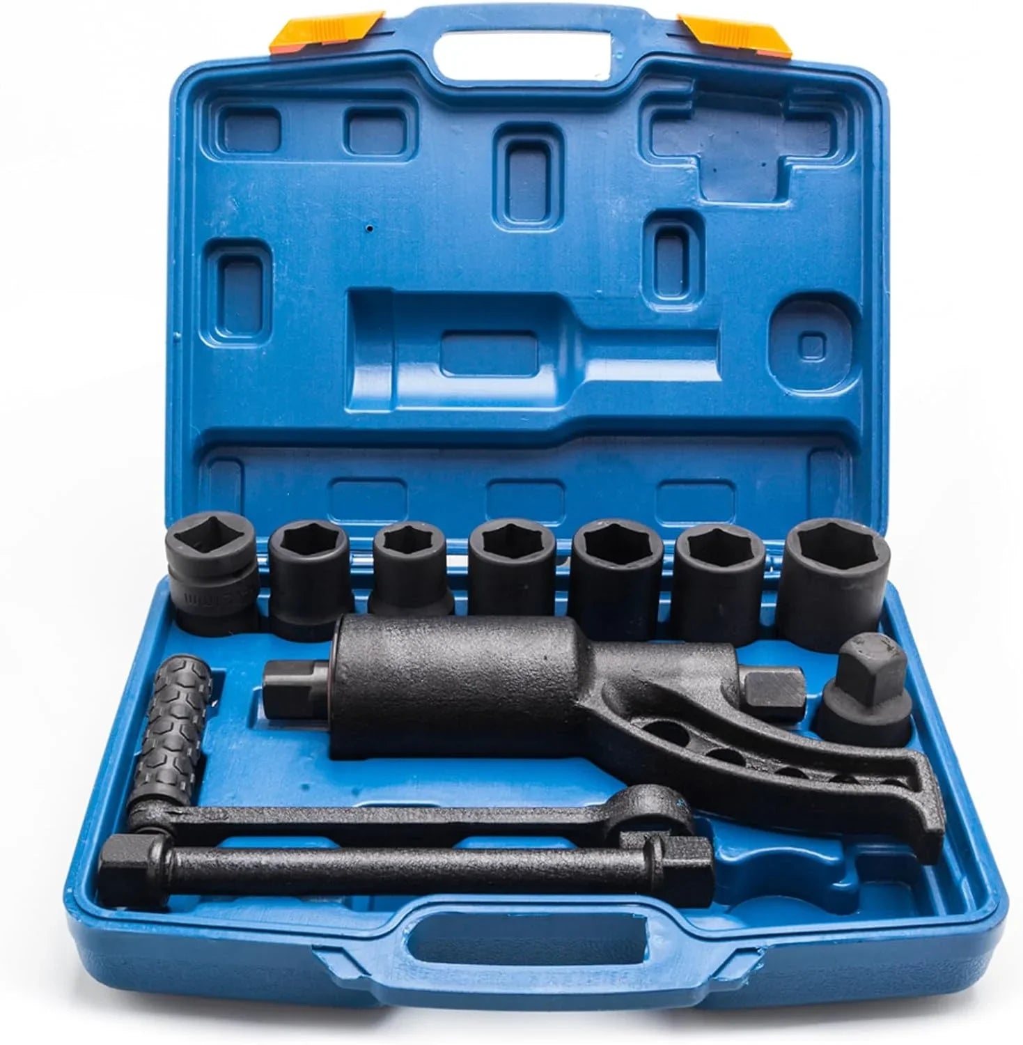 1:58 Heavy Duty Torque Multiplier Sizeet 4800 NM Lug Nut torque Sizeet Lugnut Remover with Case Labor Sizeaving Tool 8pcs Sizeocket Black