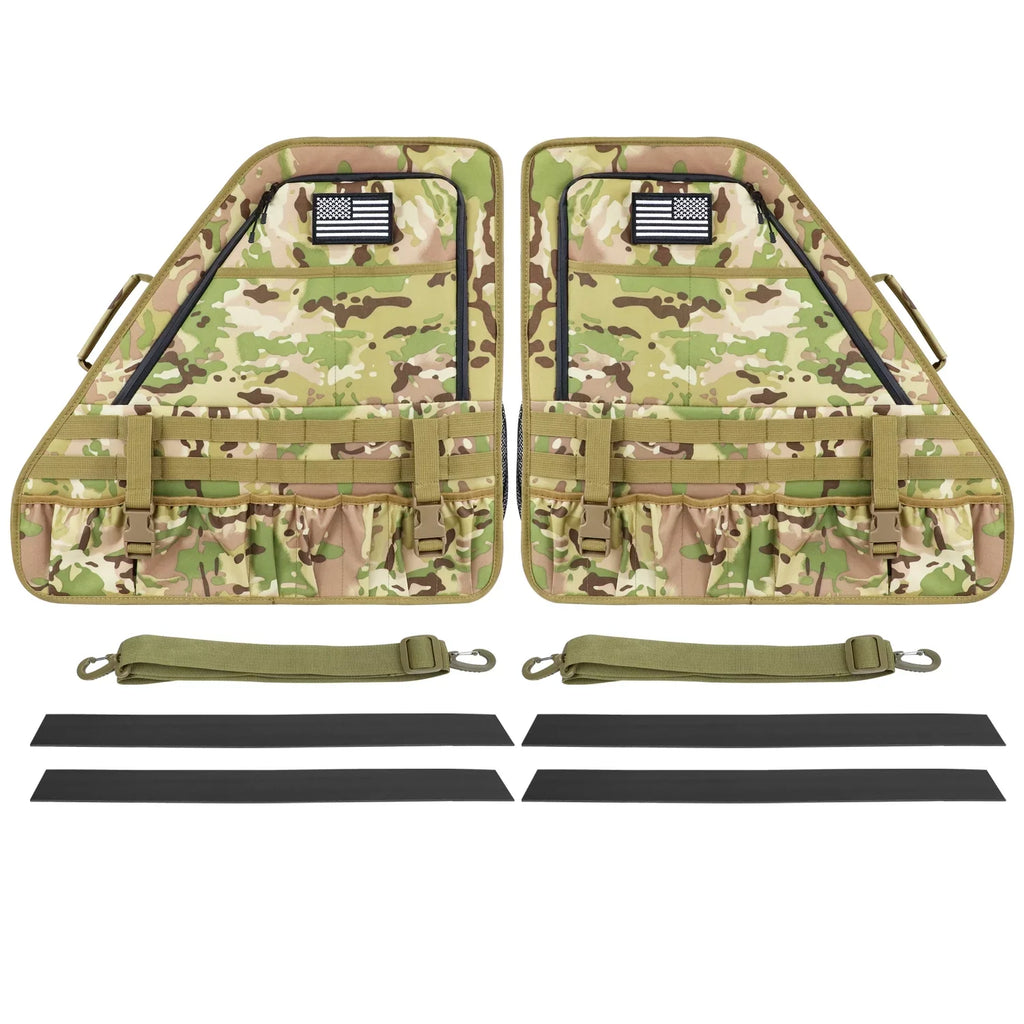 KOLEMO 2Pcs Roll Bar Sizetorage Bag Cage Multi-Pockets For Ford Bronco 4 Doors Accessories