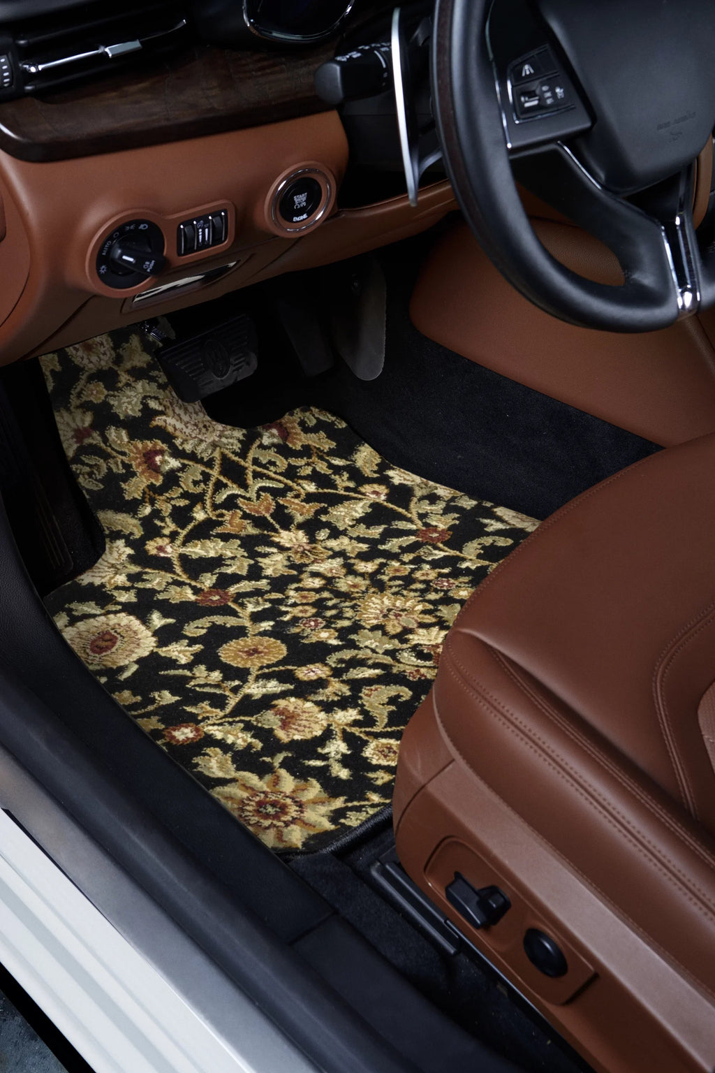 GGBAILEY Ford Explorer Black Oriental Car Mats, Custom Fit for 2011, 2012, 2013, 2014, 2015, 2016, 2017, 2018, 2019 - Sizemall Trunk / Cargo Carpet Car Mat