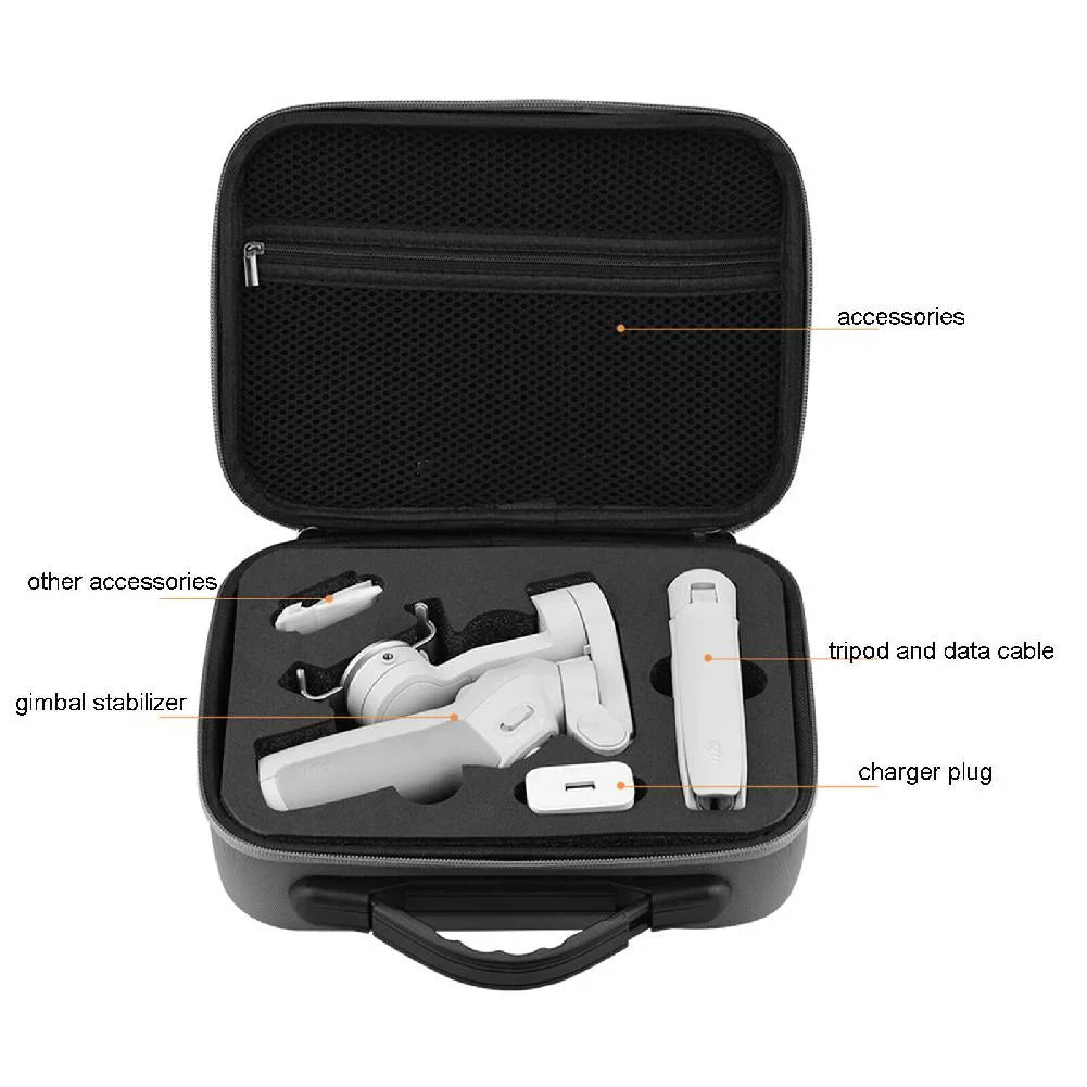 Gimbal Sizetabilizer Sizetorage Bag Handbag, Cozy Carry Handle, Durable Polyester Hard Sizehell For DJI OM 4 For Osmo Mobile 3