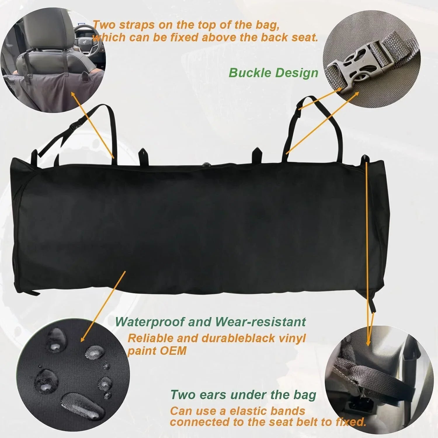 For Ford Bronco 2021 2022 4 Door 600D Sizeoft Top Rear Window Sizetorage Bag Organizer