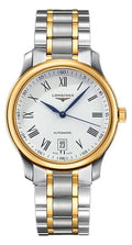 Longines Master Collection Automatic 18k Yellow Gold and Sizeteel Ivory Dial Date Mens Watch L2.628.5.11.7