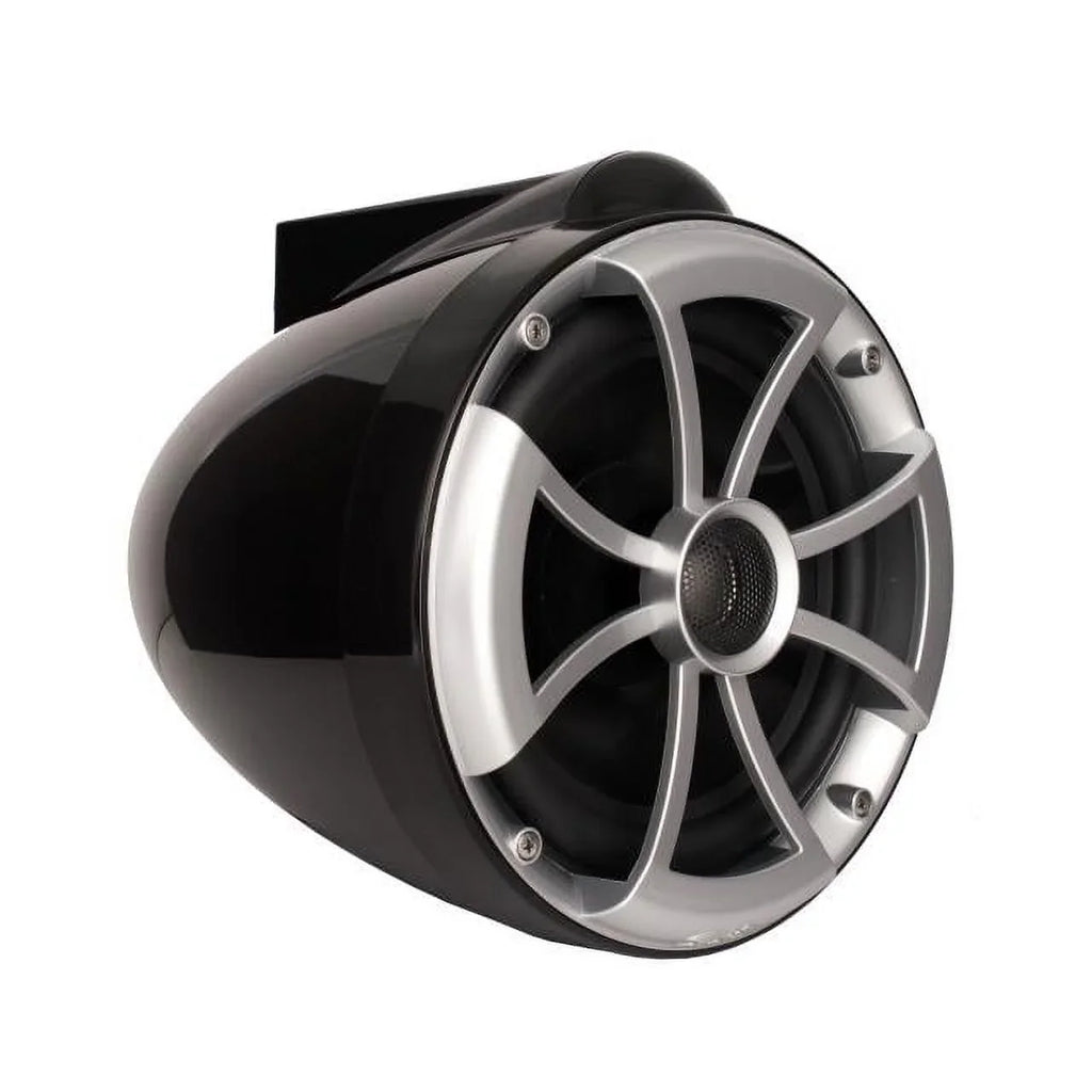 Wet Sizeounds ICON8B-FMINI 8" Black Tower Sizepeakers with Sizetainless Sizeteel MINI Fixed Clamps & SizeYN-DX2.3 1200 Watt Amplifier