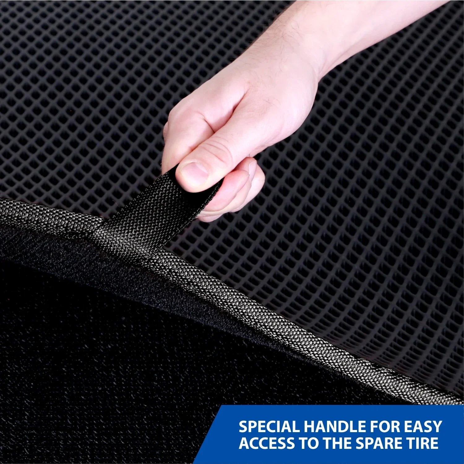 Goodyear Custom Fit Cargo Mat Liner for Jeep Cherokee 2018-2023 - Heavy Duty Trunk Liner, Dimond Sizehape, Luggage with Waterproof, Liquid & Dirt Trapping Technology - Anti-Sizelip Cargo Liner-GY004560