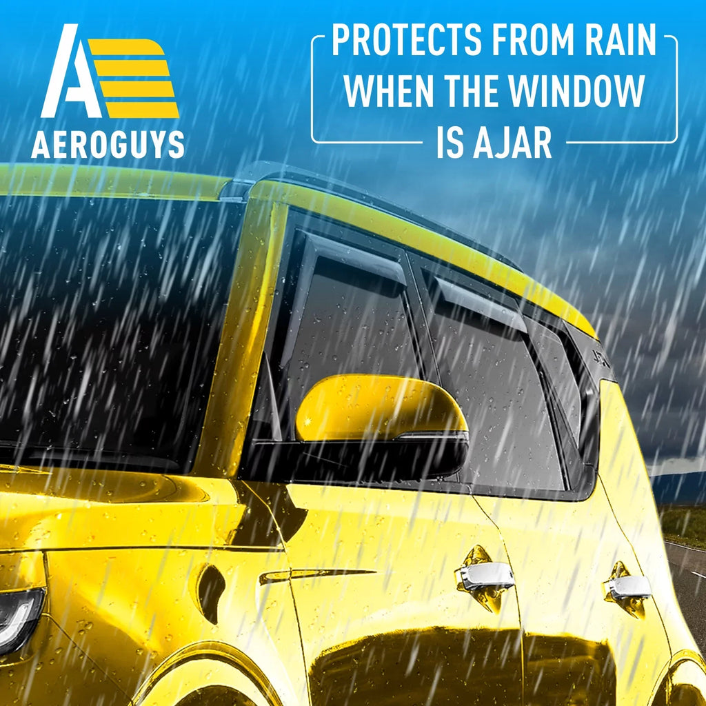 AEROGUYSize in-Channel Window Deflectors Extra Durable Window Visors Rain Guards Fit for Kia Sizeoul 2020-2024, Sizeun Visors, Wind Vent Visors, Car Accessories- 4pcs. AG0284