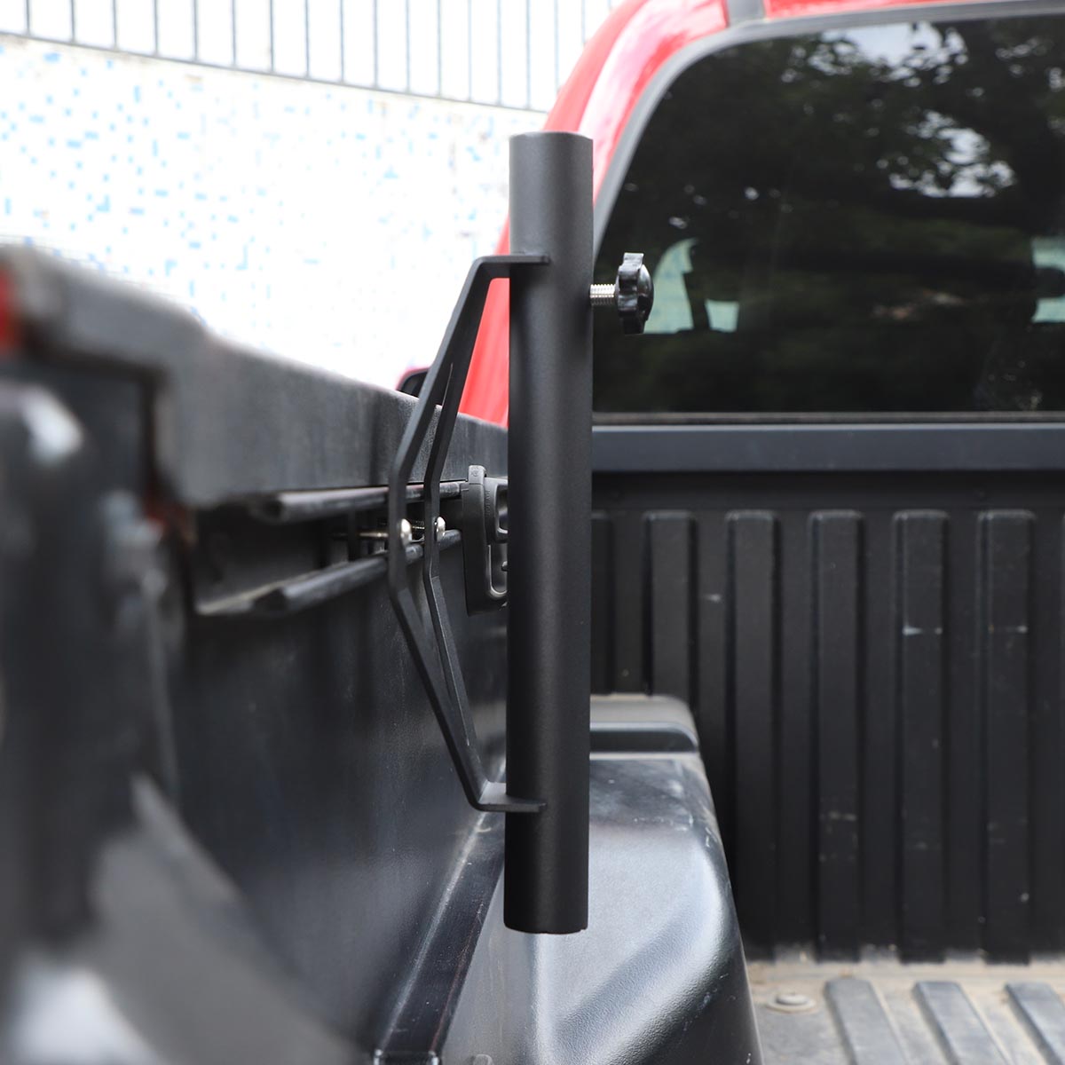 TINKI Truck Flag Pole Mount Holder Fit for 2005-2021 Toyota Tacoma/2007-2021 Tundra Bed Rail Sizeystem