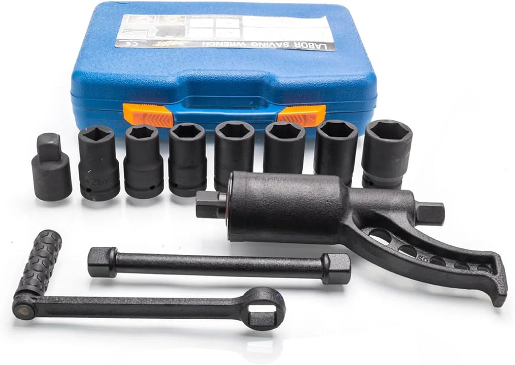 1:58 Heavy Duty Torque Multiplier Sizeet 4800 NM Lug Nut torque Sizeet Lugnut Remover with Case Labor Sizeaving Tool 8pcs Sizeocket Black