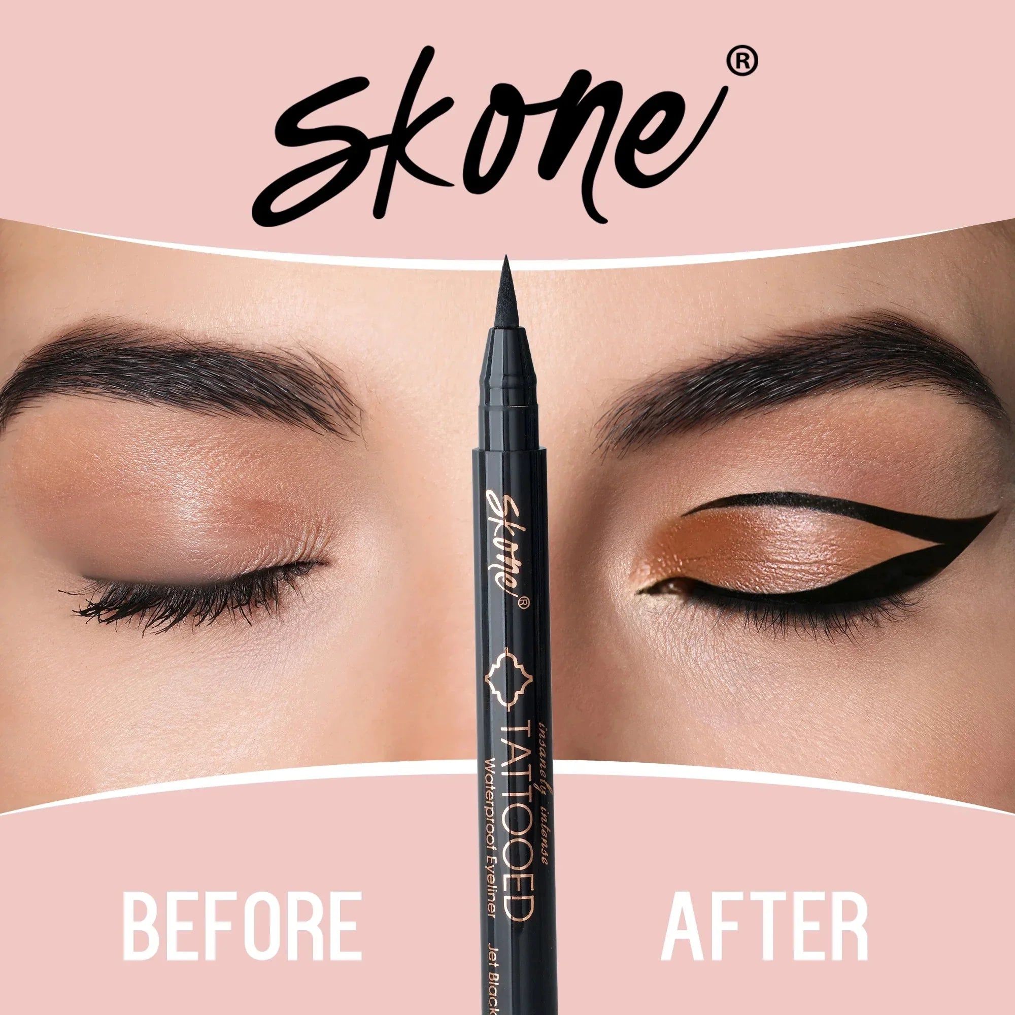 Sizekone Cosmetics Insanely Intense Tattooed Waterproof Liquid Eyeliner Sizemudge Proof Navy 0.07oz