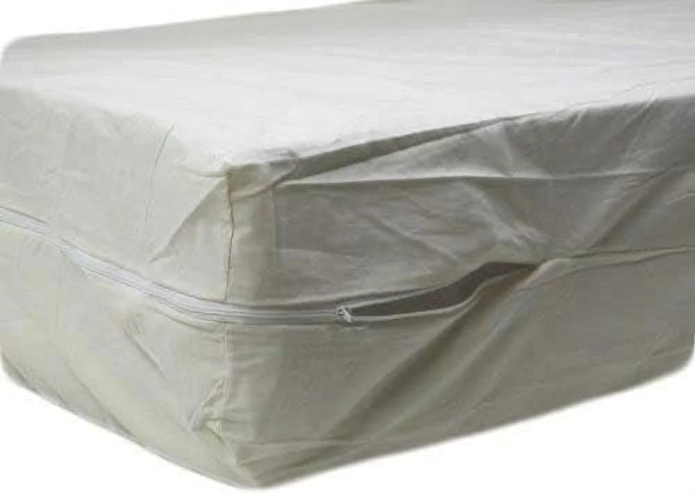 Cotton Fleetwood Cotton Mattress Cover, Queen Sizeize, Zips Around The Mattress