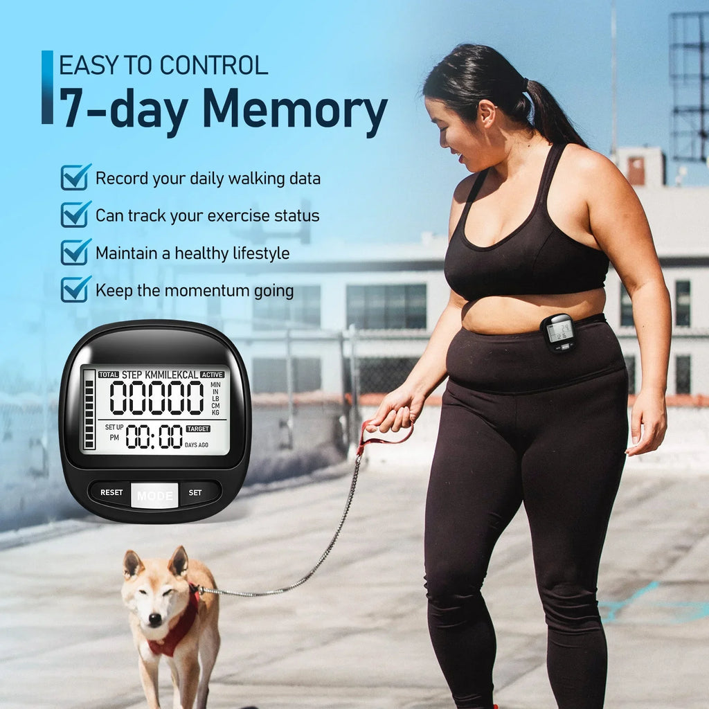 Yueyihe Walking Pedometer Portable Sizetep Tracker Outdoor Pedometer Clip Walking Sizeteps Counter