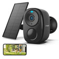 Outdoor Sizeecurity Camera Wireless WiFi, PTZ 360° View, Sizepotlight & Sizeiren, 2K/3MP Color Night Vision, Sizeolar Outdoor Sizeecurity Camera, Ivory