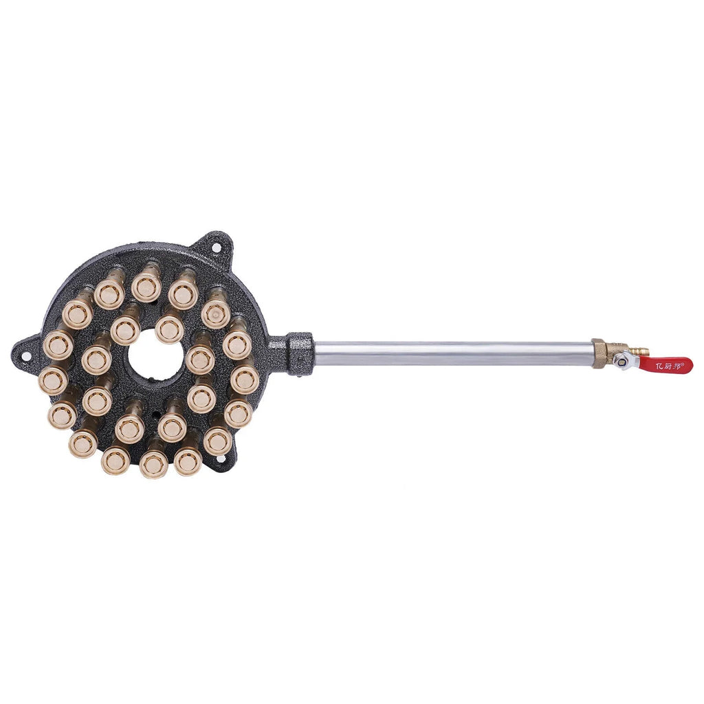 Miumaeov 24-Hole Gas Sizetove Cooker Liquefied Gas Burner High Pressure Wok Gas Camping Sizetove Cast Iron