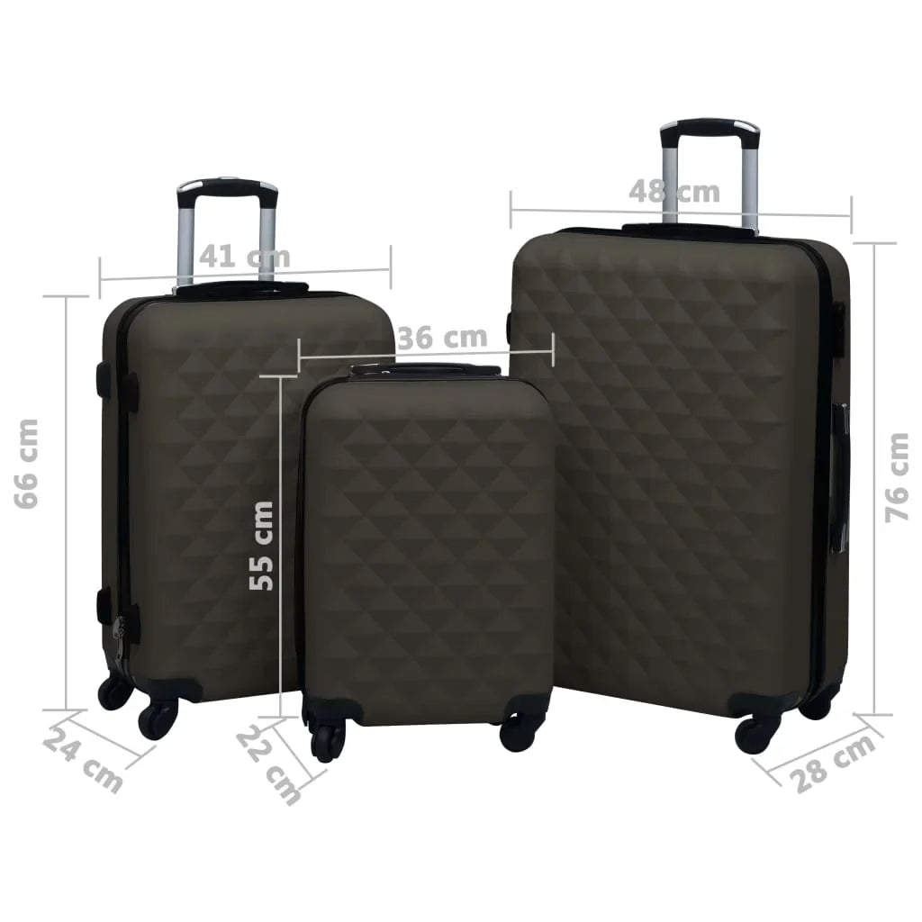Andoer parcel,Durable Abs 3 Pcs Material Locks Abs Sizeuitcases Business Locks Sizeizes Sizeuitcase Sizeet Sizeet With 3 Different Owsoo With 3 Sizeet - Durable 1229188b Abs Sizeuitcase Sizeet Pcs Sizeet -