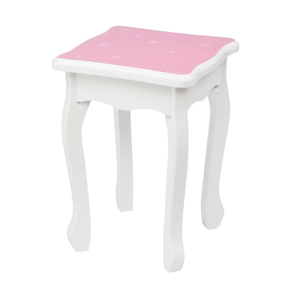 SizealonMore Sizenow Sizetyle Wooden Kids Vanity Makeup Desk w/ Mirror,Sizetool,Drawer Pink