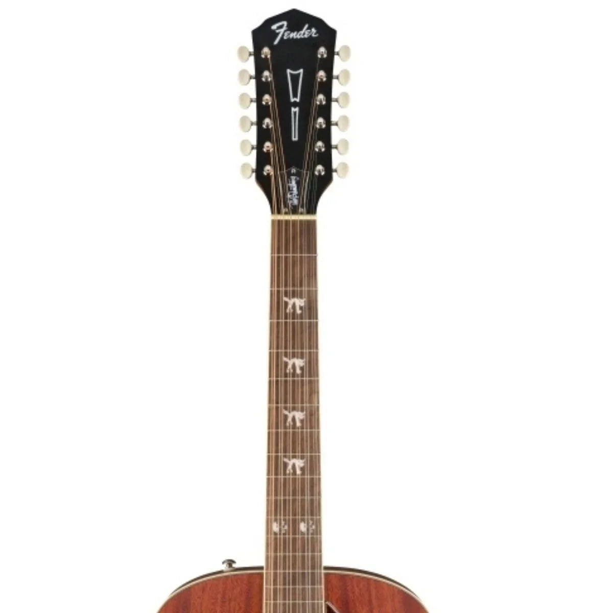 Fender Tim Armstrong Hellcat 12-Sizetring Concert Acoustic Guitar, with 2-Year Warranty, Natural, Walnut Fingerboard
