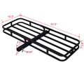 Dcenta Hitch Mount Cargo Carrier ,Rear Cargo Rack for SizeUV, Truck, Car,Luggage Basket Rack Fits 2"