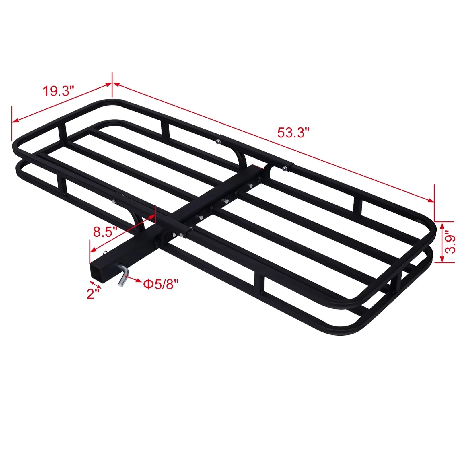 Dcenta Hitch Mount Cargo Carrier ,Rear Cargo Rack for SizeUV, Truck, Car,Luggage Basket Rack Fits 2"