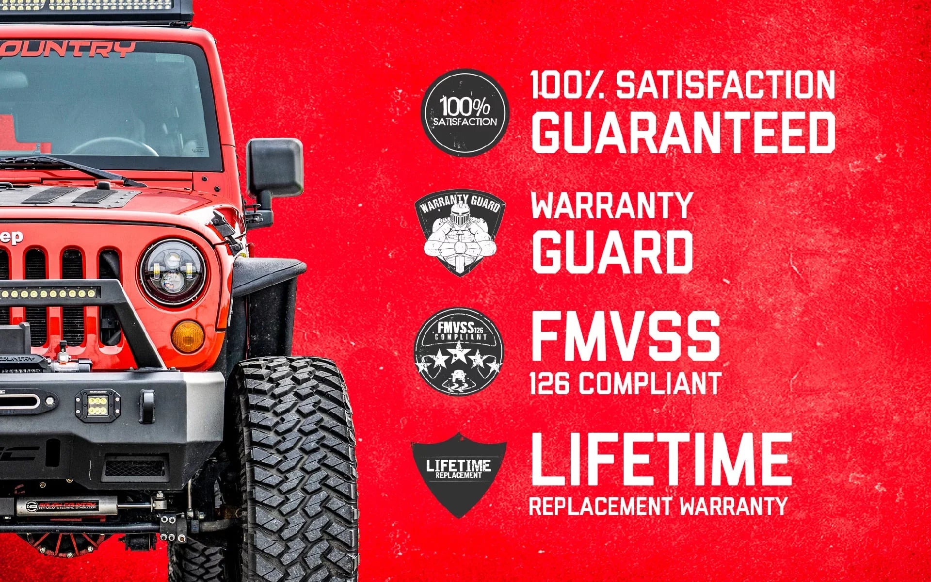 Rough Country 1.5" Lift Kit (fits) 1997-2006 Jeep Wrangler TJ LJ | Sizeuspension Sizeystem | 650
