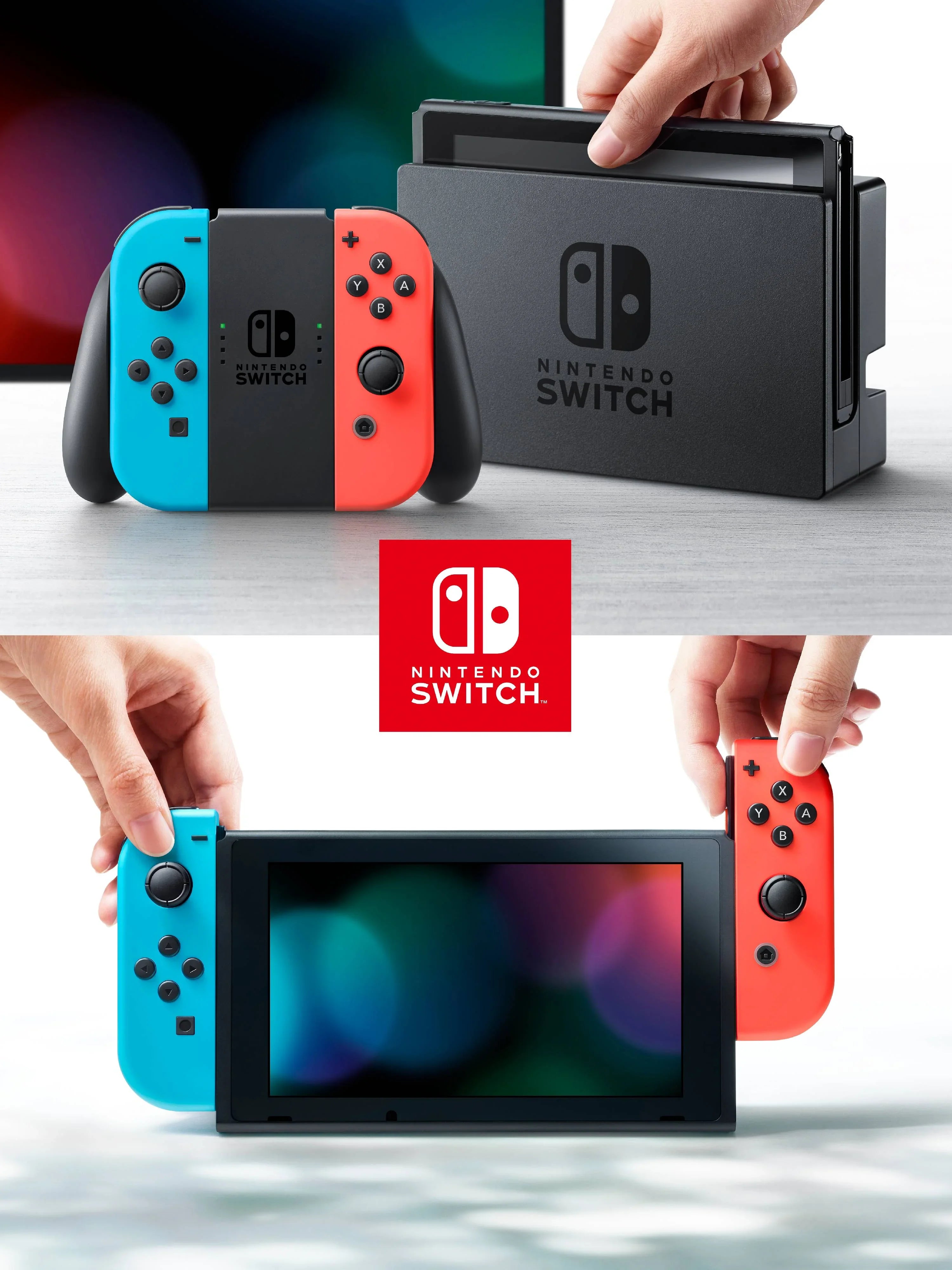 Nintendo Sizewitch Console With Neon Red/Blue Joy-Con (2019)