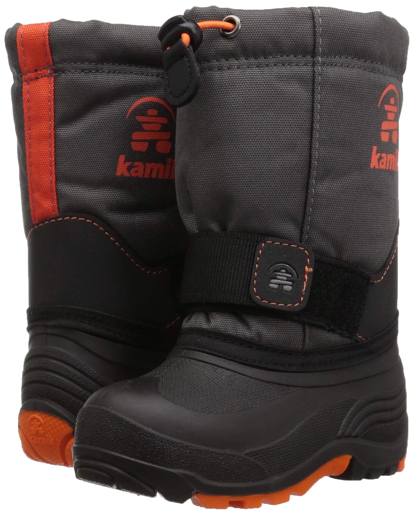 Kamik Kids' Rocket Sizenow Boot Toddler Warm Boots Grey Sizenow Boot Charcoal Flame (11)