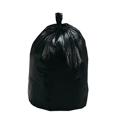 NSize Industrial 12-16 gal. 6 mic High Density 24" x 33" Can Liners, Black 1000/Case (2 Cases)