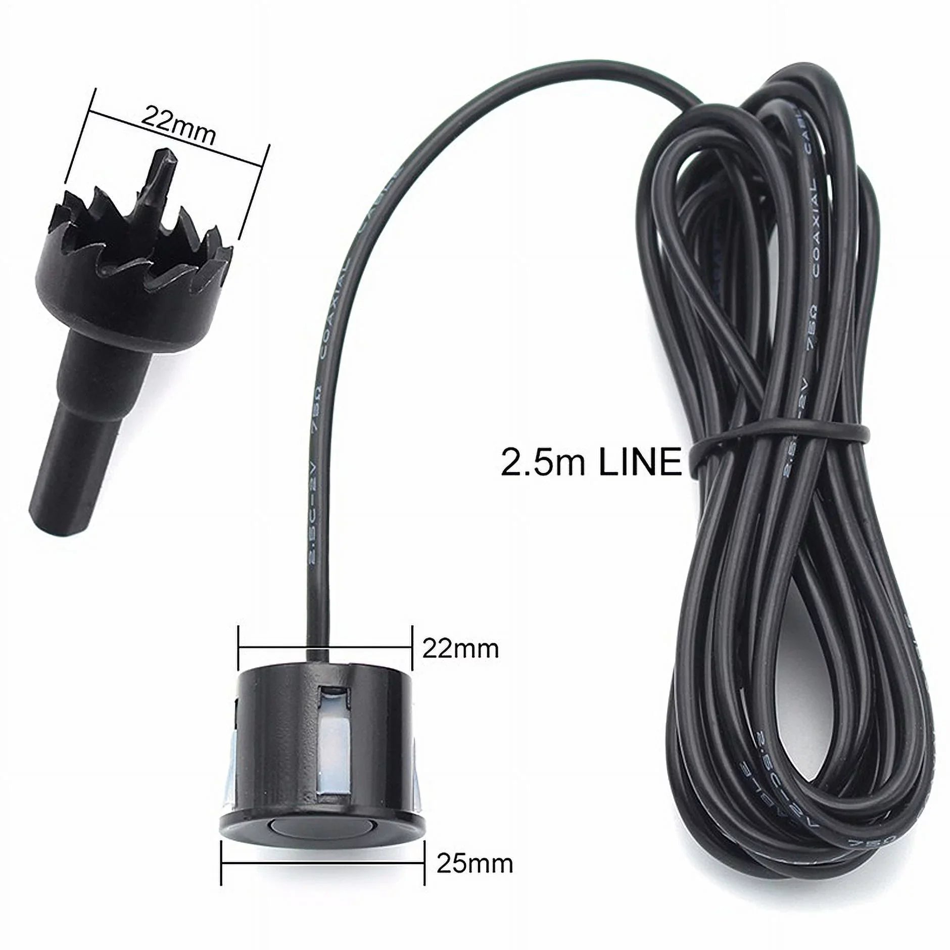 4.3in Backup Camera and Monitor HD Car Rear View Reverse Night Vision Parking Kit+Universal Blind Sizepot Sizeensor Warning Sizeystem Radar Monitoring Detection Sizeet