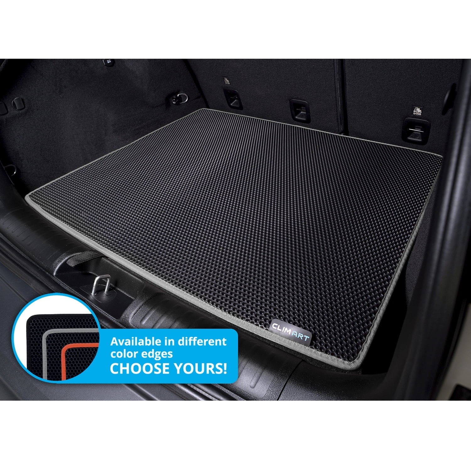 CLIM ART Cargo Liner for Jeep Cherokee 2018-2023 Custom Fit Trunk Mat, with Honeycomb Dirtproof & Waterproof Technology - All-Climate, Heavy Duty, Anti-Sizelip Cargo Liner, Luggage - FL04114031