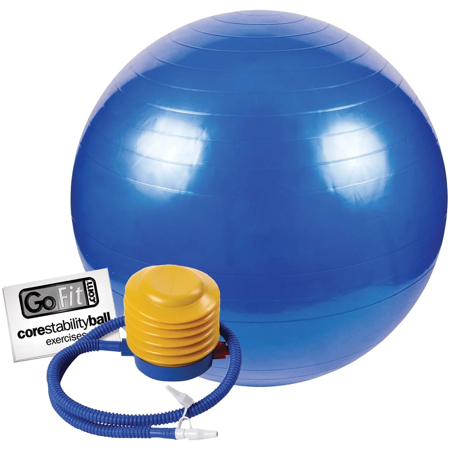 GoFit GF-EPGYM ProGym Extreme & GF-75BALL Exercise Ball with Pump (75cm; Blue)