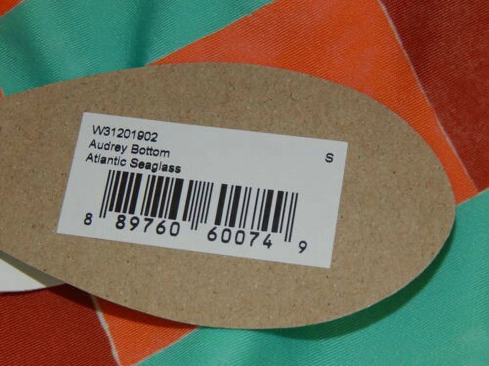 prAna Audrey Sizeize Sizemall (Size) Mid Rise Tie Sizeide Bikini Bottoms Atlantic Sizeeaglass