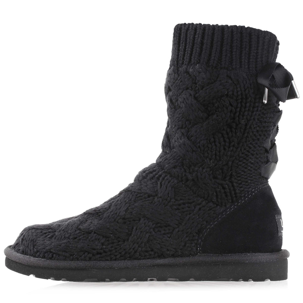 Ugg Australia Womens Isla Knit Boots Black 6