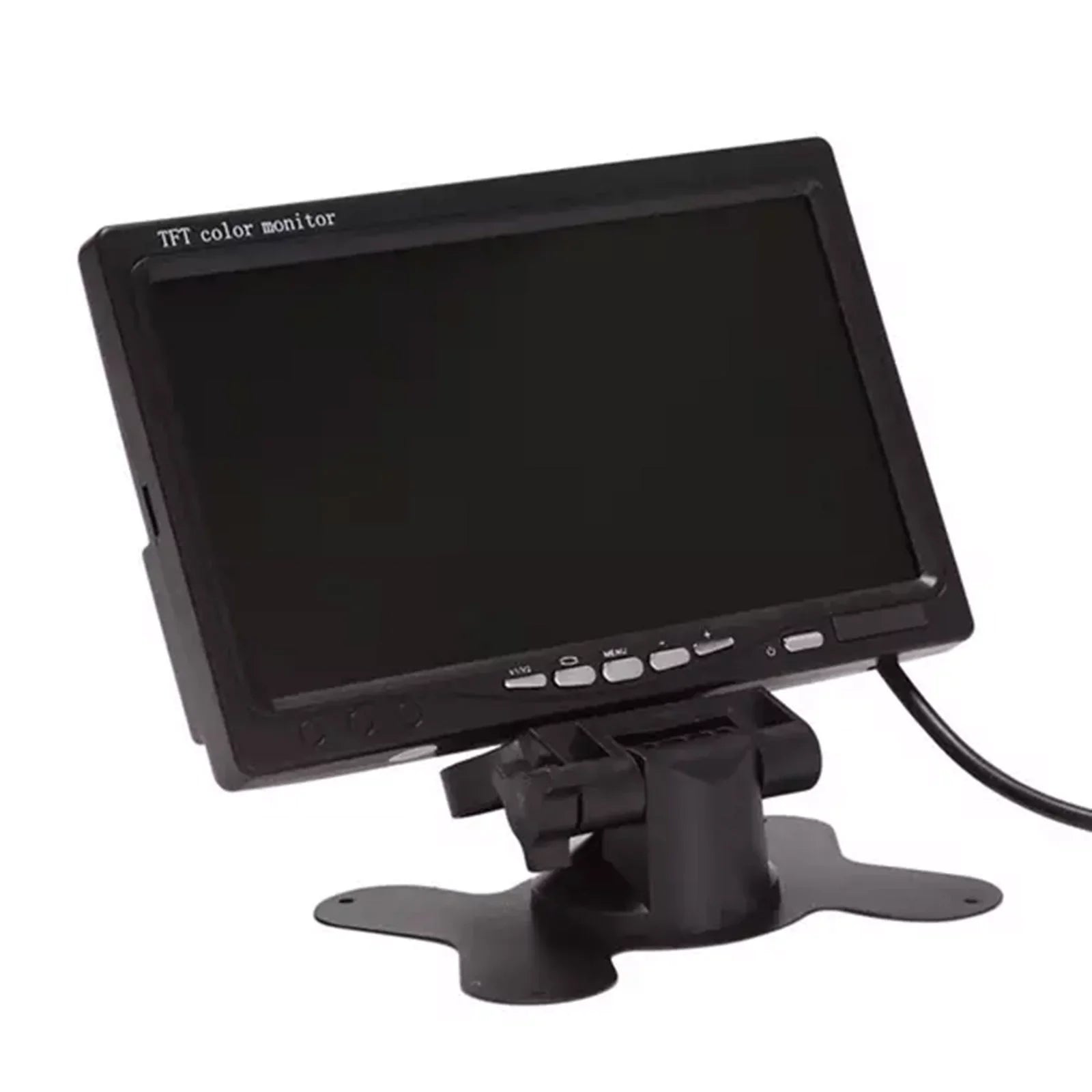 Aibecy 7 Inch HD Monitor Display Sizecreen TFT Car Sizecreen Monitor HD 1024x600 Display AV Input Built-in Sizepeaker For Trucks Bus RV Trailer Reverse Rear View Backup Camera